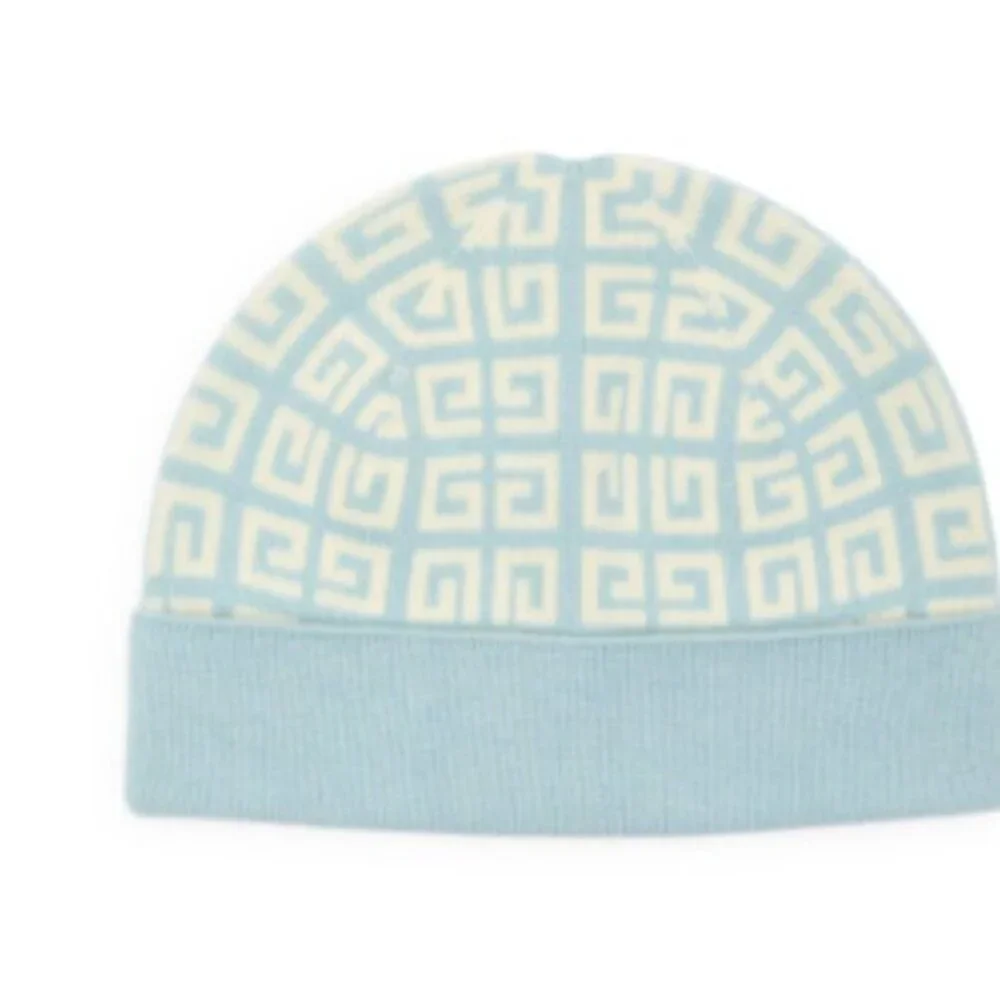 Givenchy Double Face Knit Beanie Ice Blue